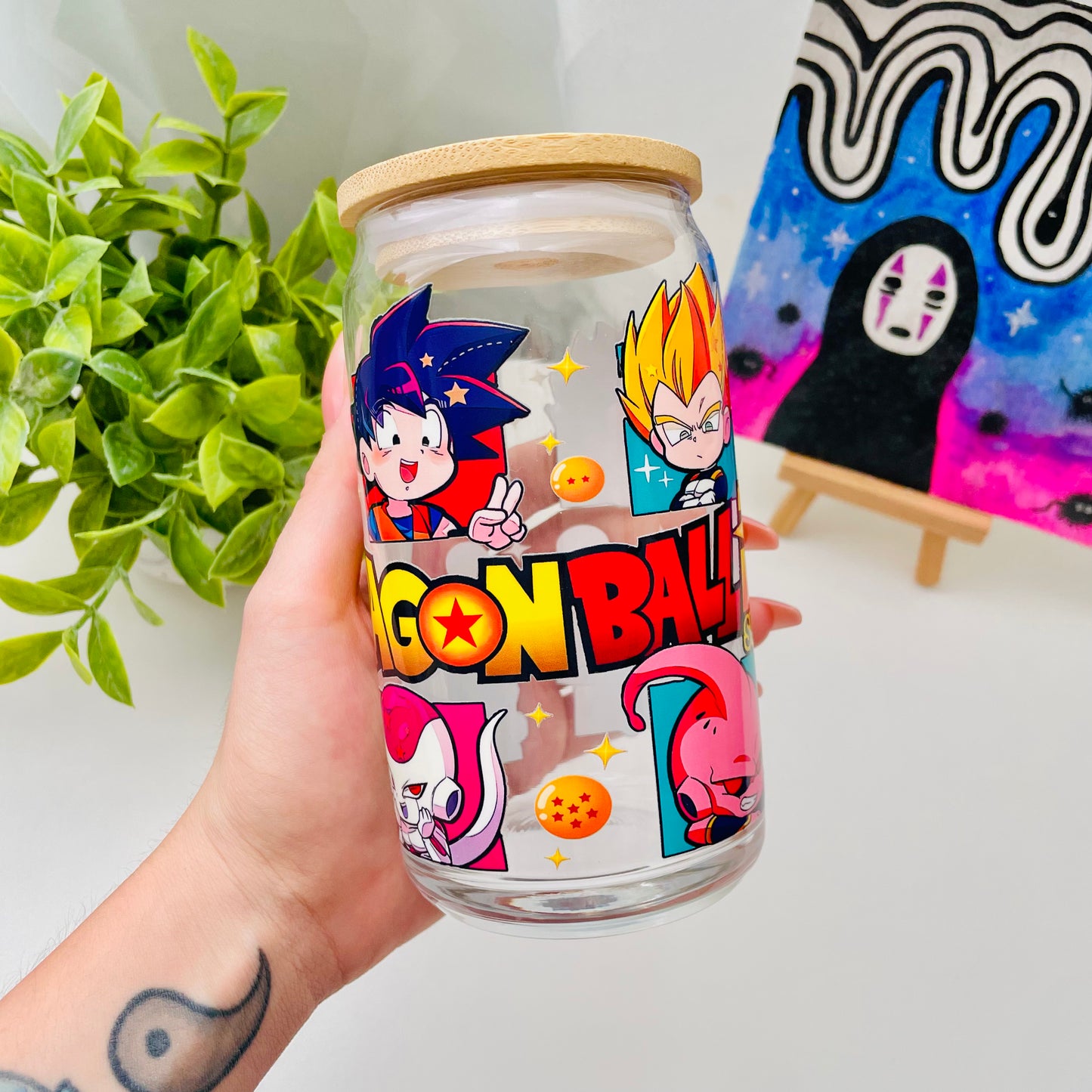 Dragon Anime Glass Can