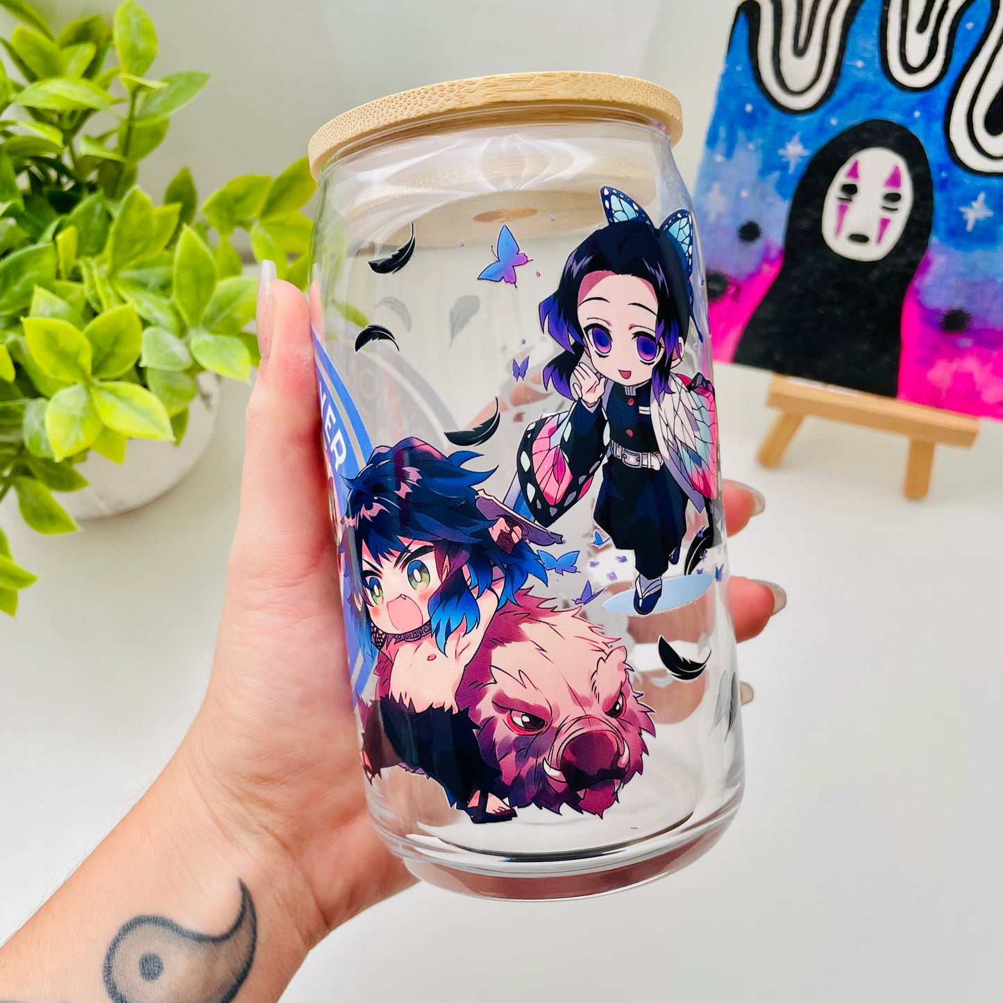 Anime Slayer Coffee Glass Can