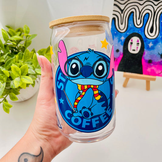 HP Blue Alien Coffee Glass Can